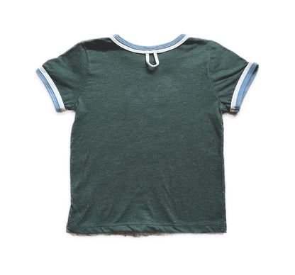 P is for Pickleball Kid's Ringer T-Shirt